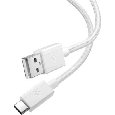 Spigen ESSENTIAL EB6015AC USB-кабел - Type-C, 150 см, БЯЛ ACA10413 (ACA10413)