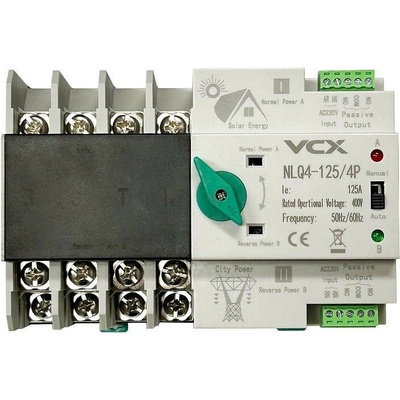 Automatický přepínač sítí - napájení VCX 4P 400V 125A - NLQ4-125/4P pro FVE