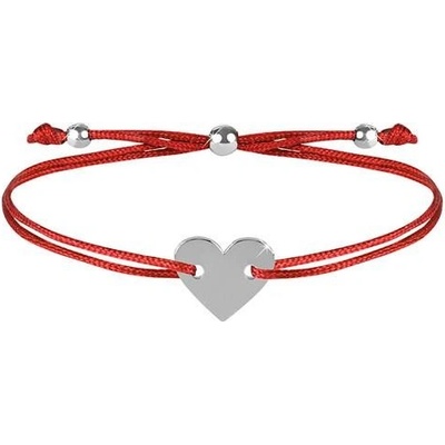 Troli náramek červená/ocelová TO2501