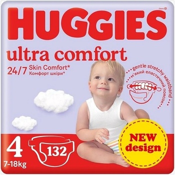 HUGGIES Ultra Comfort Mega 4 132 ks