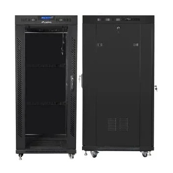 Image 1 of Lanberg Комуникационен шкаф Lanberg 19 22U (800x800), Свободно стоящ, LCD панел, Черен | FF01-8822-12BL (FF01-8822-12BL)