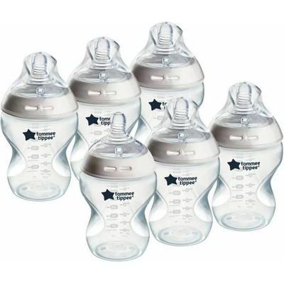 Tommee Tippee kojenecká láhev Natural Start 6ks transparentní 260ml