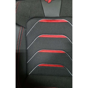 Image 1 of Panda Универсална тапицерия за автомобил Тапицерия Panda Bodrum черна с червено (254116)