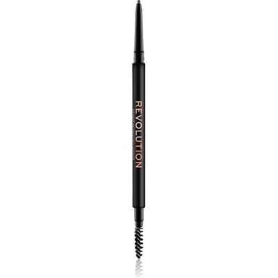 Makeup Revolution Precise Brow Pencil ceruzka na obočie s kefkou Brown 0,05 g