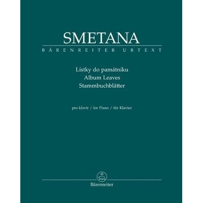Smetana Bedřich - Lístky do památníku -- pro klavír