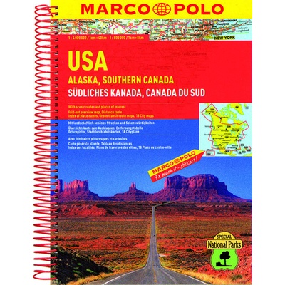USA Alaska Southern Canada 1:4M 1:800 000 MD