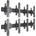 Multibrackets Поставка VideoWall MBW2UX2 Push In Pop Out, Multibrackets MB-2628, 40"-75", макс. 30кг/екран (7350105212628)
