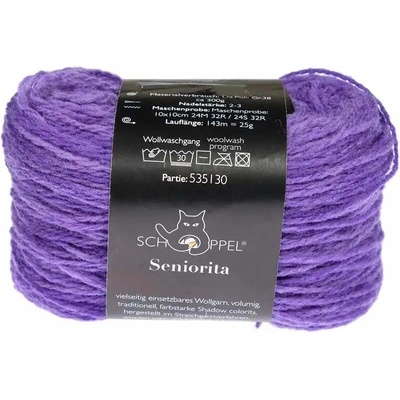 Schoppel Wolle Seniorita 2618 Purpurwolke Inspiration Dibadu