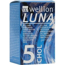 Wellion Luna cholesterol testovacie prúžky 5 ks