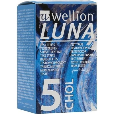 Wellion Luna cholesterol testovacie prúžky 5 ks