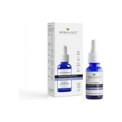BIOBALANCE СУПЕР СЕРУМ ОКОЛООЧЕН ЗА ДОПЪЛНИТЕЛНО НОЩНО ВЪЗСТАНОВЯВАНЕ