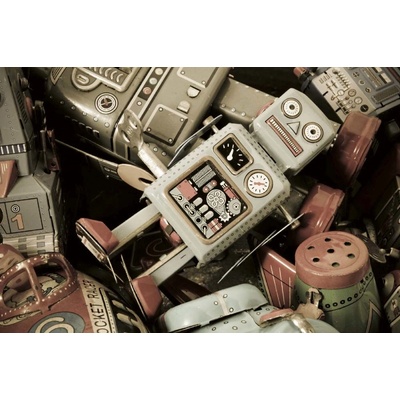 Dimex MS-5-2138 vliesová fototapeta na zeď Retro hračky, rozmery 375 x 250 cm