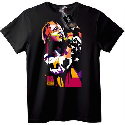 NOONEBRAND Тениска с геометричен Axl Rose - XS, White