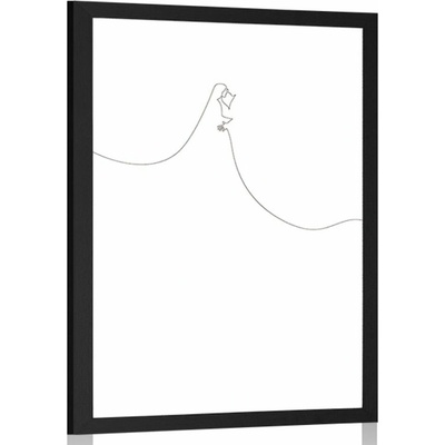 Plakát jednoduché linie - 60x90 no frame