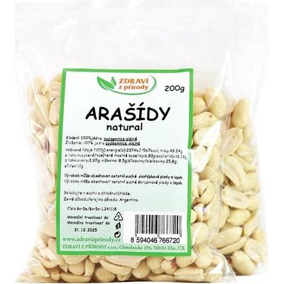 Ochutnej Ořech Arašídy loupané NATURAL VELKÉ 21 25 1 kg