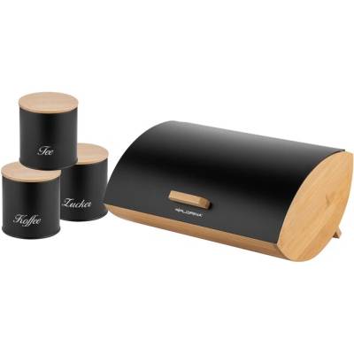 Sconto Nádoba na chlieb + 3 dózy FULTON prírodná/čierna