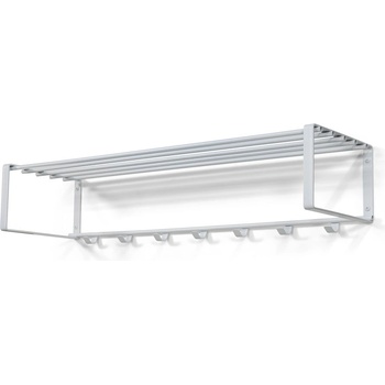 Spinder Design Бяла метална стенна закачалка с рафт 100 cm Rex - Spinder Design (GW130-01)