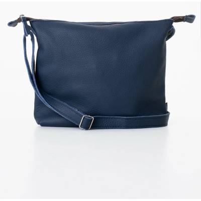 Trendbag Estónsky Ateliér AGLEA kožená kabelka ANET tmavomodrá