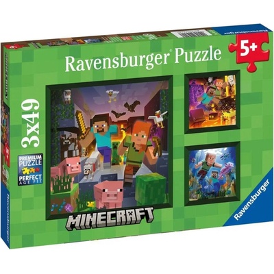 Ravensburger 056217 Minecraft Biomes 3 x 49 dielov