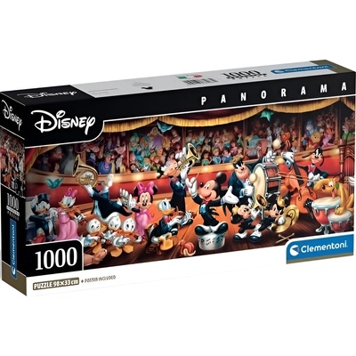 Clementoni Панорамен пъзел Clementoni от 1000 части - Оркестър Дисни (37067)
