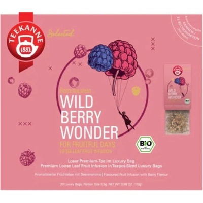 TEEKANNE Bio Luxury Bag Wild Berry Wonder 20 čajových vrecúšok