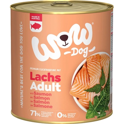 WOW Losos s rajčaty Adult 800 g