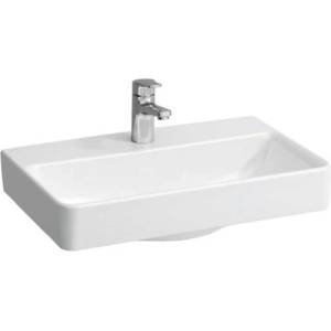 Laufen Pro S - Умивалник Compact, 60x38 см, 1 отвор за смесител, без преливник, с LCC, бял H8179594001561 (H8179594001561)