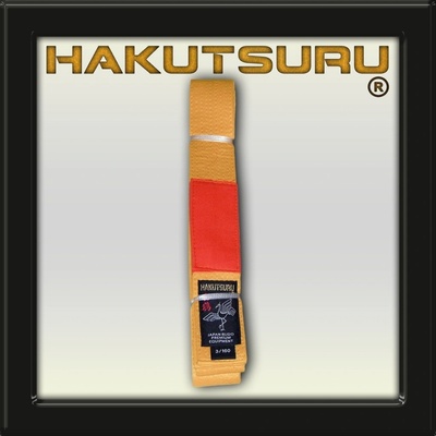 HakutsuruEquipment Opasok Žltý s Oranžovými koncami - Kōhai