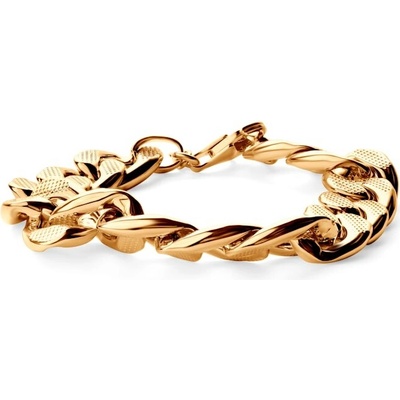 SAVICKI Retiazkový náramok pozlátené striebro 12,5 mm 19 cm - B-B-B0670-02601-925-Z