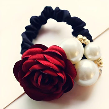 HARAHU Ластик за коса ex-1633 - Червена kp1633 (ex-1633)