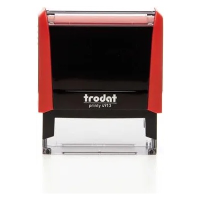 TRODAT Печат, TRODAT "Printy 4913", червен корпус с черна подложка 4913P (4913P)