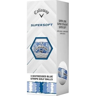 Callaway Supersoft Dist Stripe modro/bílé 3 ks