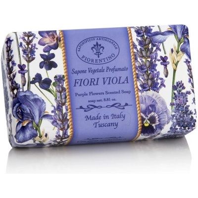 SA Firorentino prírodné tuhé mydlo fialové kvety 250 g