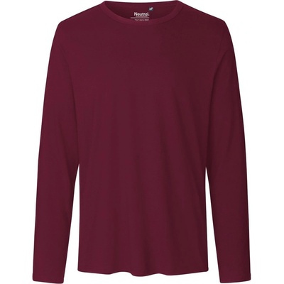Neutral pánské tričko s dlouhým rukávem NE61050 Bordeaux
