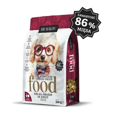 Dr. Malou adult dog Lyofilizované prémiové kačica s tekvicou 500 g