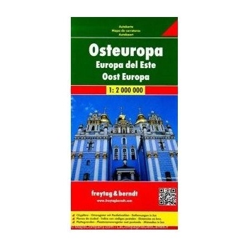 MAPA FREYTAG Východní Evropa mapa 1:2 000 000