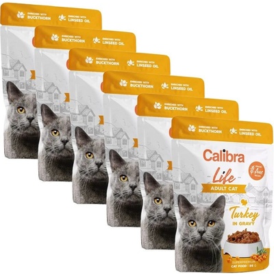 Calibra Cat Life Adult Turkey in gravy 6 x 85 g