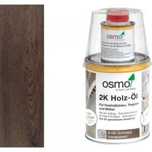 Osmo 2K Wood Oil 6190 Черно - двукомпонентно масло за дървесина 0.375л (2942)