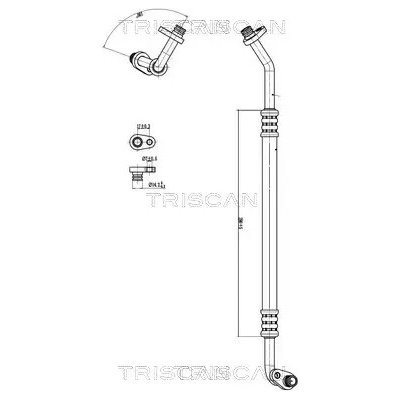 TRISCAN Vysokotlaké / nízkotlaké vedení klimatizace TRI 9010 28053