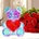 BearLove Светещо 3D Mече със сърце, нощна лампа - BearLove (SN218644218644)