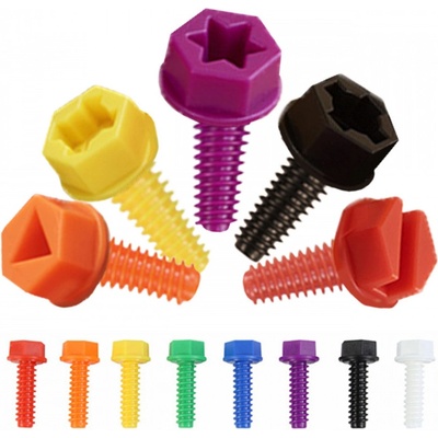 MASTERKIDZ farebné skrutky 5 tvarov pre STEM Creative Board 512 ks