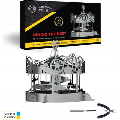 Metal Time Luxusní ocelová stavebnice Riding the best Carousel
