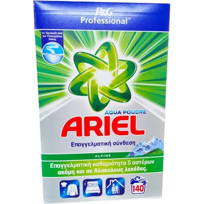 Ariel прах за бяло пране, Alpine, 9100гр, 140пранета