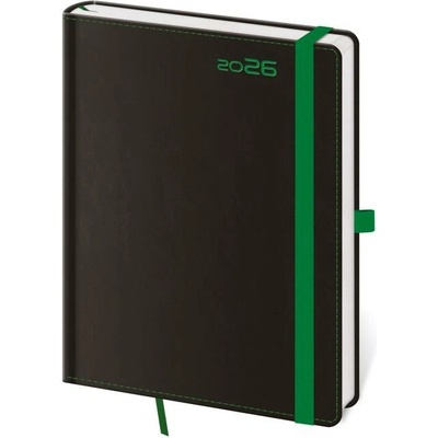 Helma A5 denný 2026 BLACK GREEN