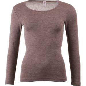 Engel Дамско копринено термобельо Engel Women's Undershirt L/S Merino base layer - Walnut - размер 38/40 (EU) (114-0634-0612)
