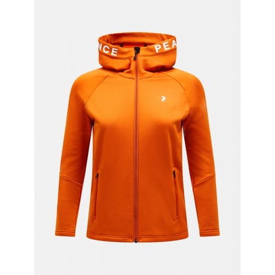 Peak Performance W Rider Zip Hood Gold Flame