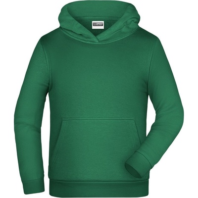 James Nicholson Dětská mikina s kapuci Basic Hoody Children Zelená irská