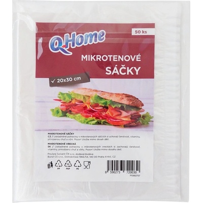 Q-Home Svačinové sáčky 20x30cm 50 ks – Zboží Dáma