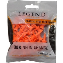 Legend Plastic Golf Step Tees 12mm 3ks oranžová