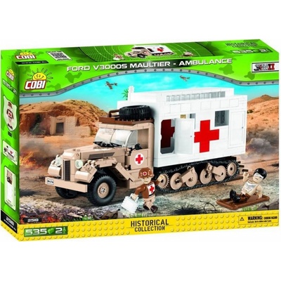 Cobi 2518 Small Army Ford V3000S Maultier Ambulancia, 535 k, 2 f